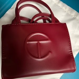 Teflar mini bag maroon color with straps